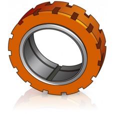 265 - 85 мм Бандаж Ведущее колесо Lafis 5700510 для вилочных погрузчиков, штабелеров - Изображение