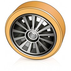 285 - 100 мм Грузовое колесо  Jungheinrich 50052398 для вилочных погрузчиков, ричтраков - Изображение