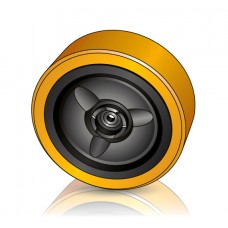 330 - 100 мм Грузовое колесо Crown 810583-001 для вилочных погрузчиков, ричтраков - Изображение