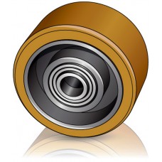 100 - 40 мм Опорное колесо LINDE 0009933800 для вилочных погрузчиков, электротележек - Изображение