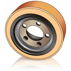 254 - 100 мм Ведущее колесо 5 отверстий STILL 8425696 для штабелеров, комплектовщиков, тележек Linde 
