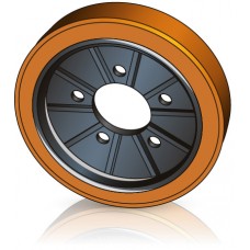 300 - 70 мм Ведущее колесо 5 отверстий для электрических погрузчиков, штабелеров Jungheinrich / Steinbock  - Изображение